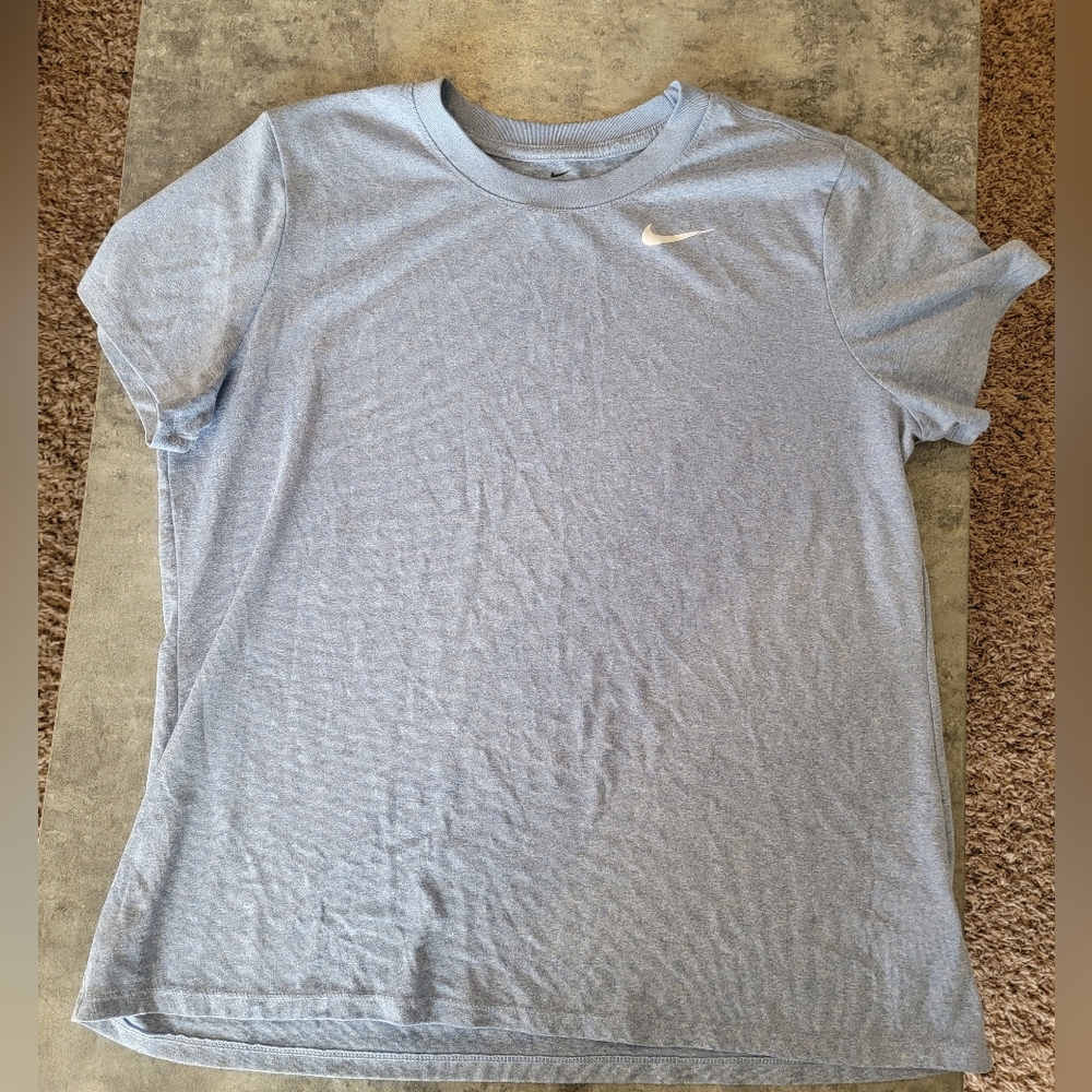 Nike Dri-Fit Light Blue Short Sleeve Tee T-Shirt Gym Running Workout Size XL